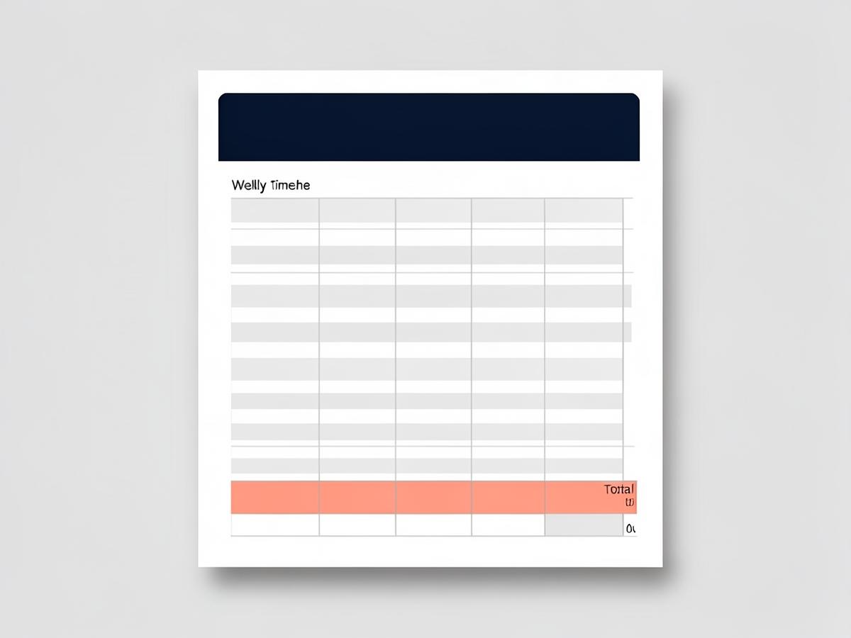 Free Contractor Timesheet preview